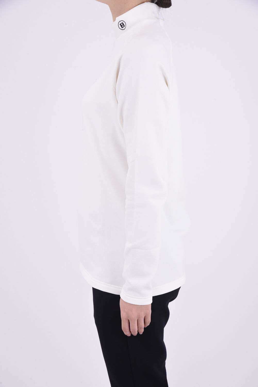 【レディース】【秋冬仕様】 WOMENS WARM LS HIGH NECK / ブランドロゴ ロングスリーブ ウォーム モックネックインナー (ホワイト)