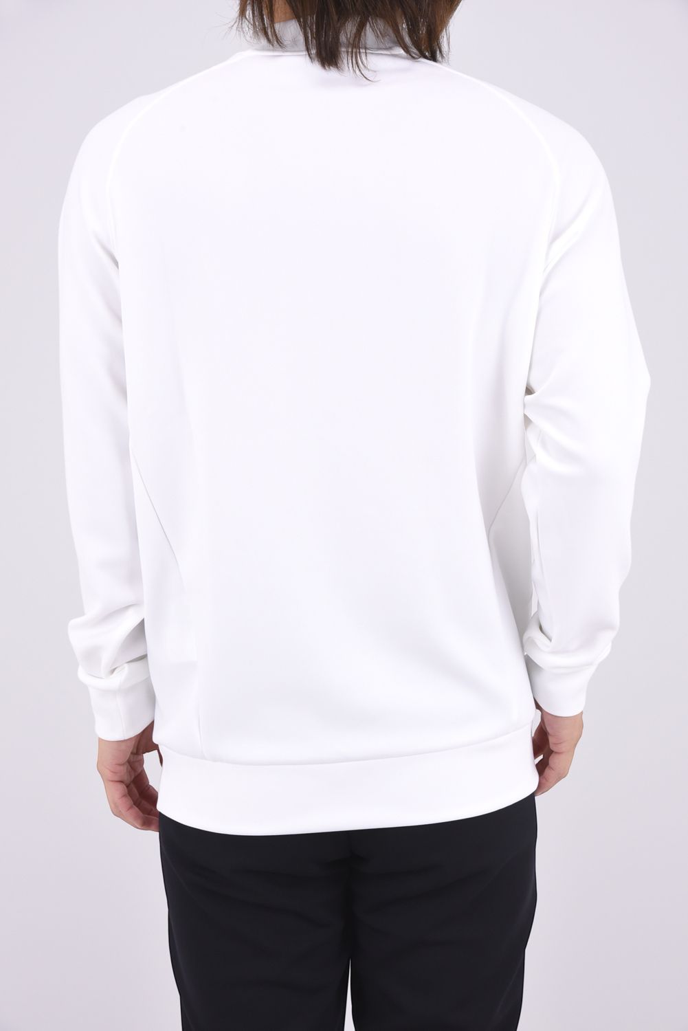 【26AW】 JERSEY MOCK NECK / ダンボールニット モンキープリント 長袖モックネックTシャツ (ホワイト)