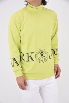 ATLANTIS PERFORMANCE MOCK NECK / モアレパターン ビックロゴ モックネック (イエロー)