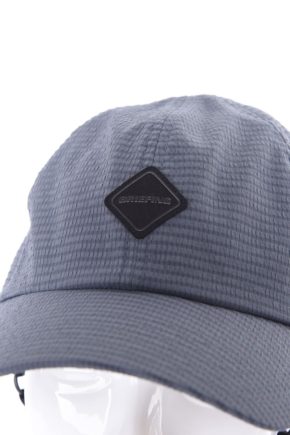 【26SS】【レディース】 WOMEN’S SEERSUCKER CORD STRAP CAP / シアサッカー コードストラップ付き キャップ (チャコール)