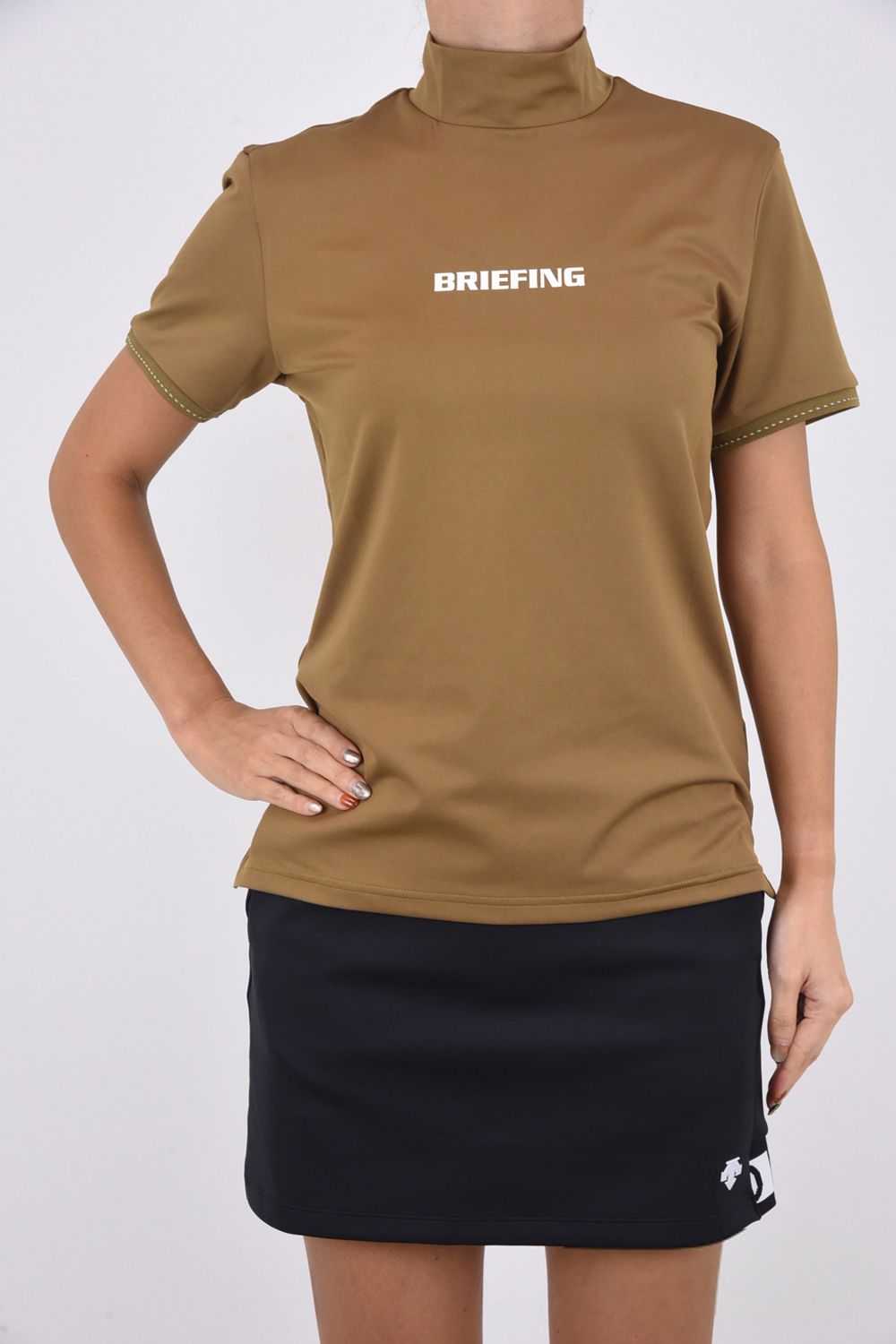 BRIEFING - WOMENS TOUR HIGH NECK / BRIEFINGロゴ ハイネックシャツ