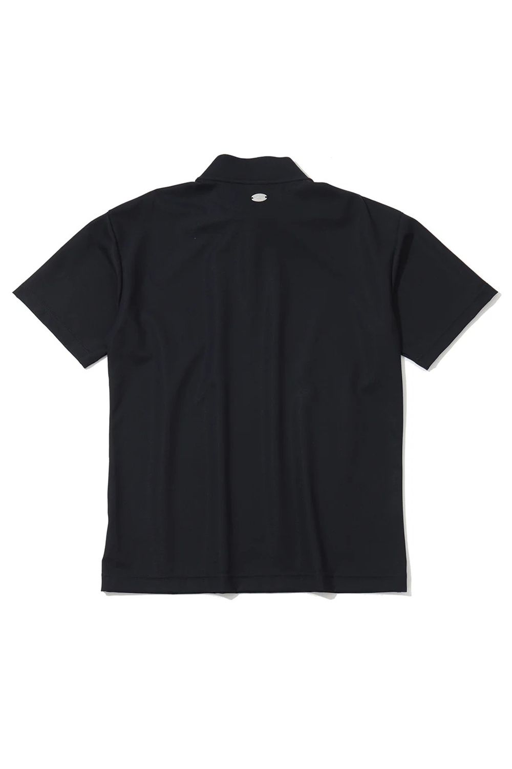 【26SS】 CROCE WAFFLE MOCK NECK TEE / ナイロンワッフル ブラックレターロゴ モックネックTシャツ (ネイビー)