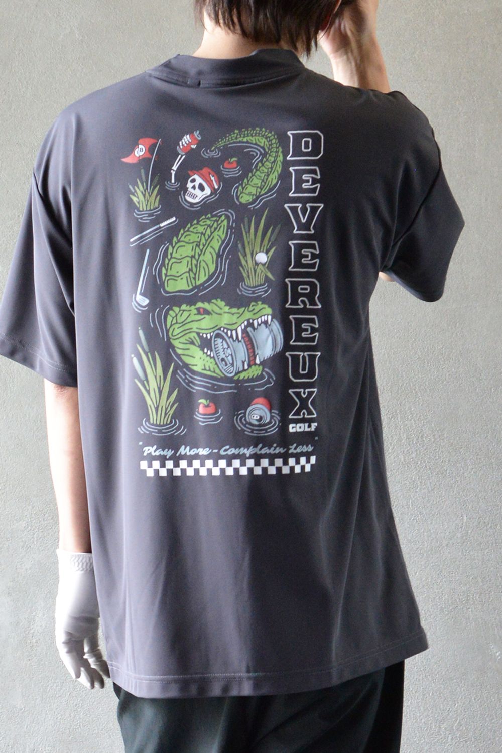 DEVEREUX GOLF - 【26SS】 DVG CROCO MOCK T / マイクロカノコ素材
