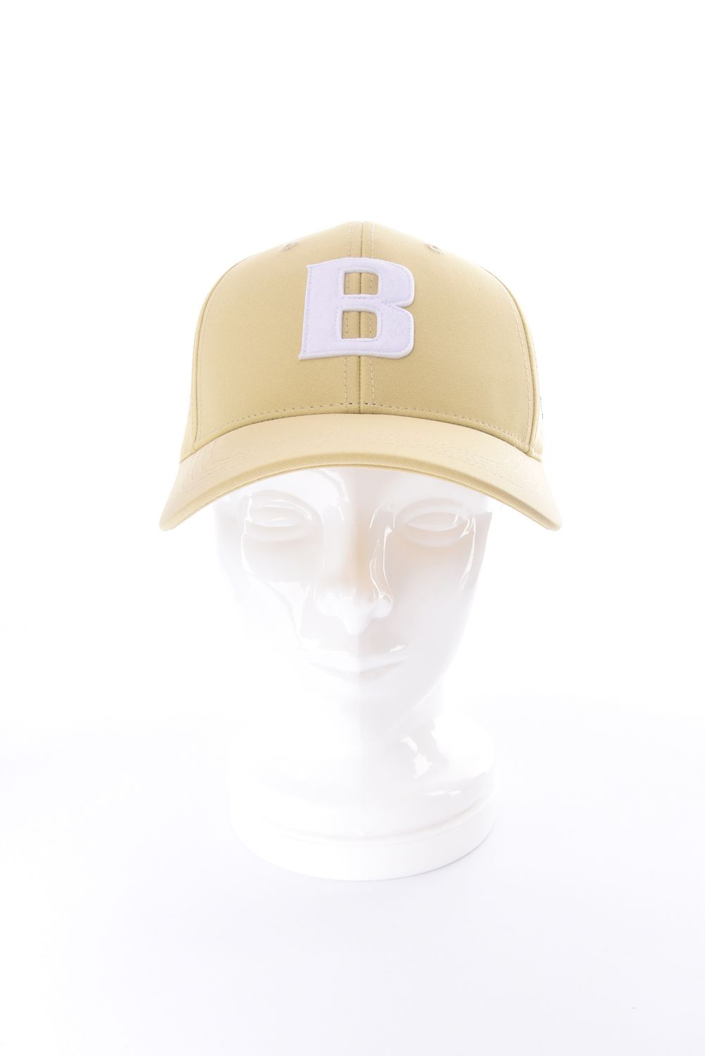 【26SS】 MEN’S PUNCHING MESH INITIAL CAP / イニシャルワッペン パンチングメッシュキャップ (ベージュ)