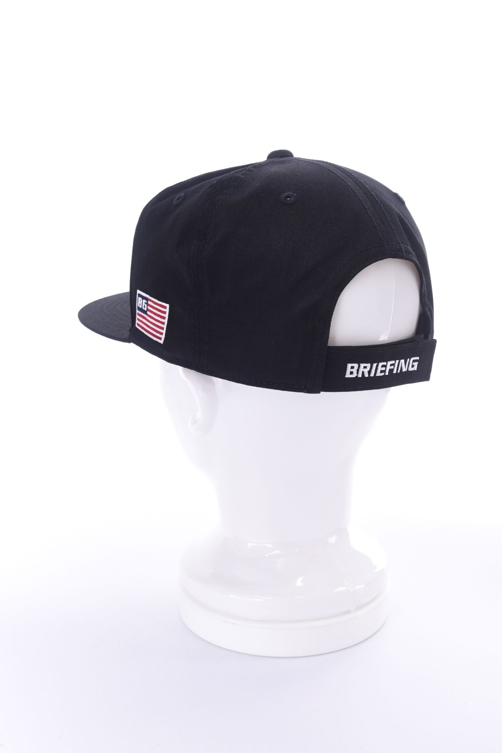 【26SS】 MEN’S BG LOGO FLAT VISOR CAP / BGロゴ フラットキャップ (ブラック)