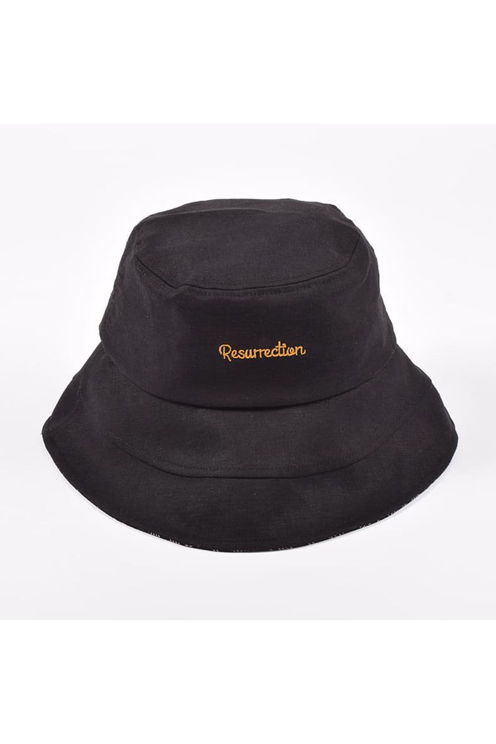 SUNSHADE BUCKET HAT / ブランド オリジナルテキスタイル サンシェード バケットハット (ブラック)