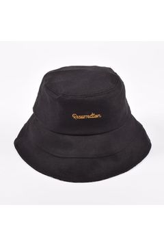 SUNSHADE BUCKET HAT / ブランド オリジナルテキスタイル サンシェード バケットハット (ブラック)