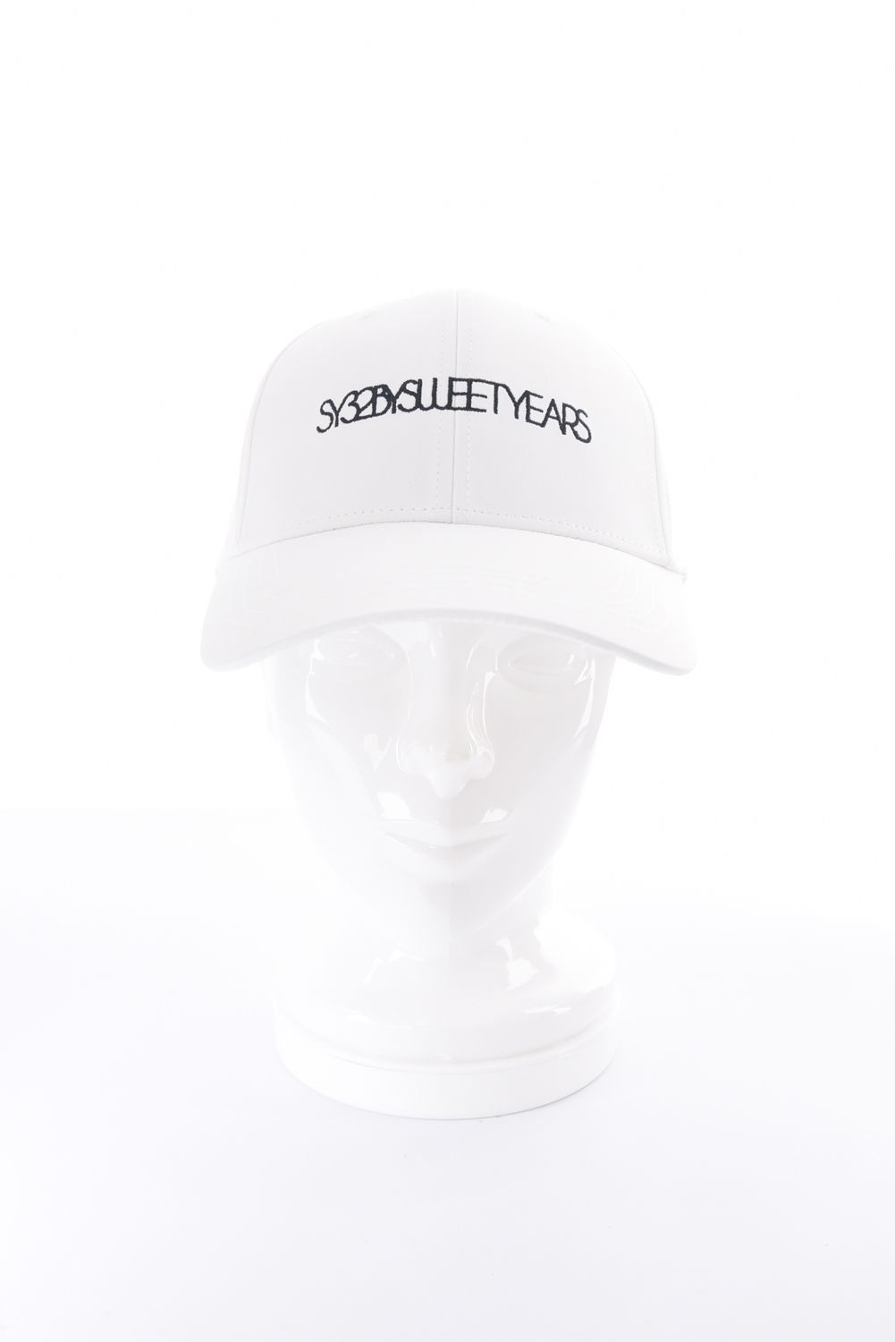 【26SS】 MINI HERRINGBONE EMB CAP / ミニヘリンボーン ロゴ刺繡 キャップ (ホワイト)