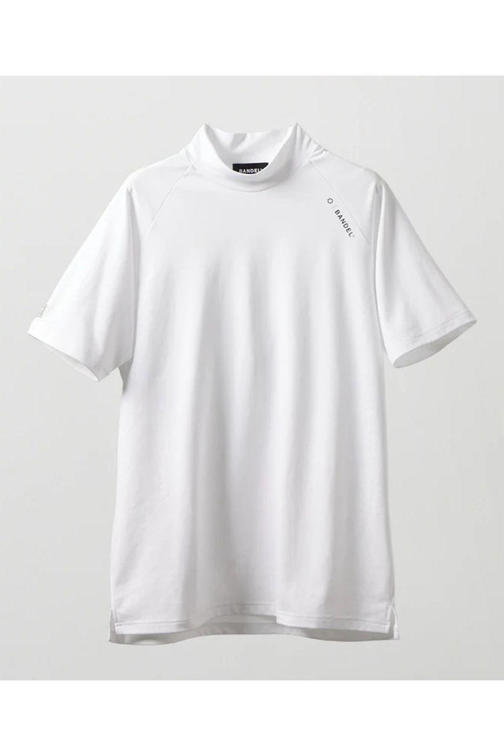 【26SS】 HEAT PUNCHING MOCK NECK / バックロゴ パンチング モックネックTシャツ (ホワイト)
