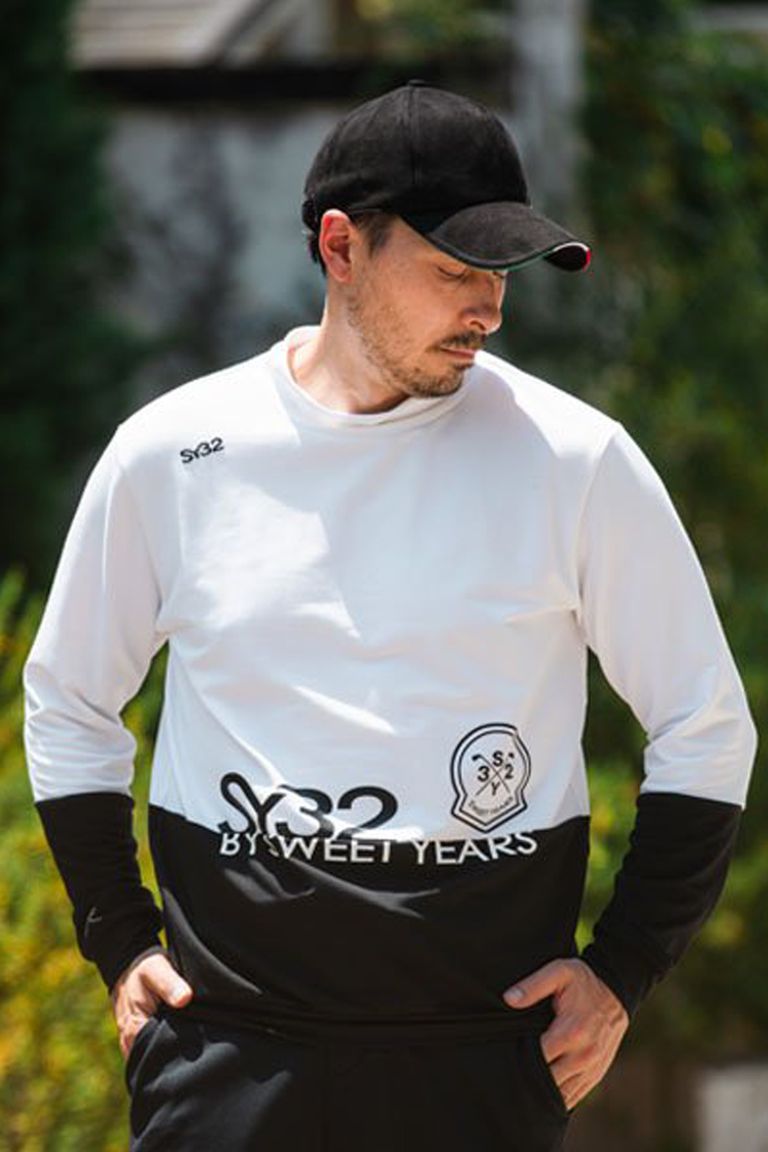 SY32 by SWEET YEARS GOLF - MODAL MOCK NECK SHIRTS / ブランドロゴ