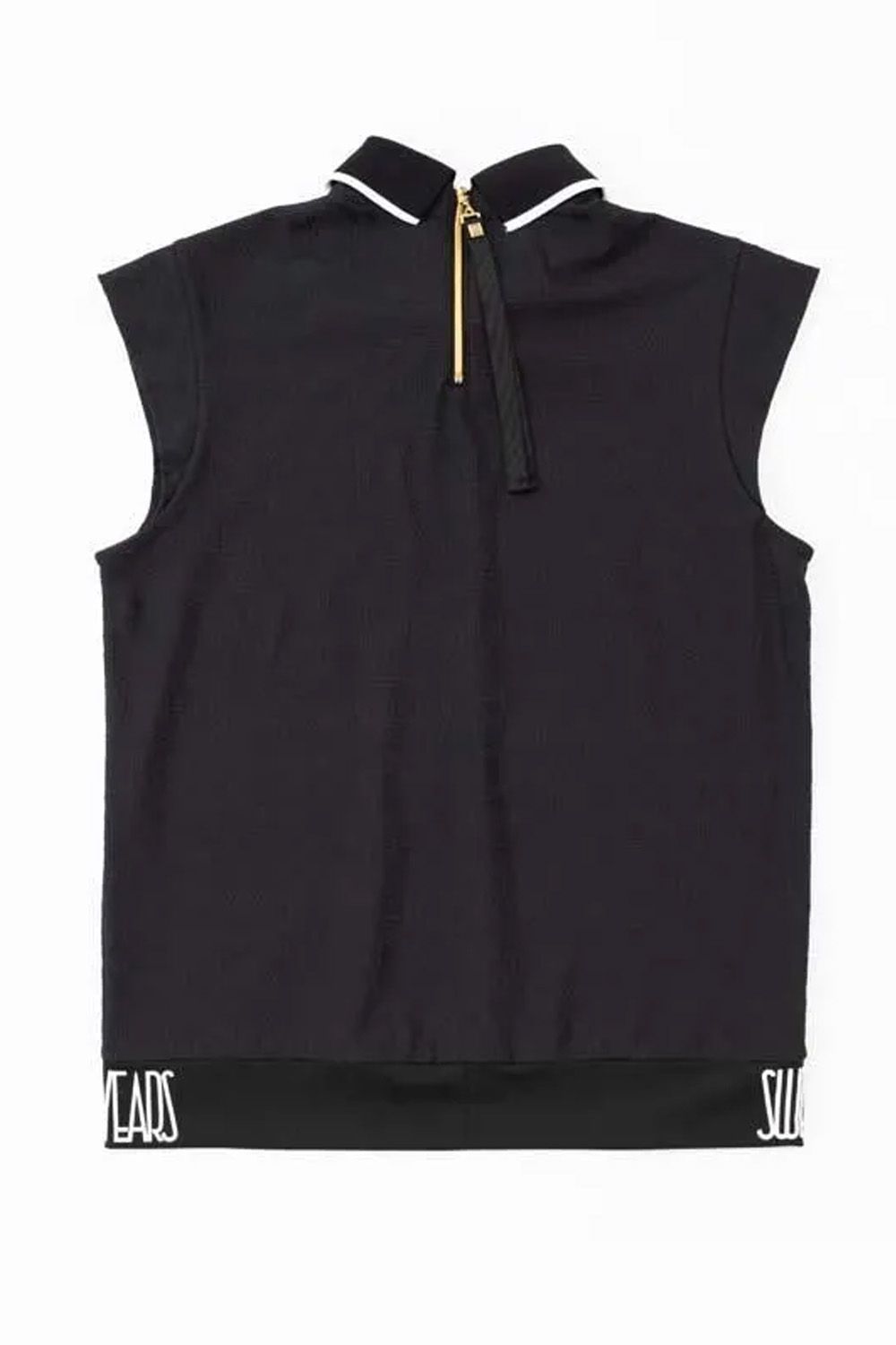 【26SS】【レディース】 PIN JQ COLLAR SHIRTS / ピン ジャカード カラーTシャツ (ブラック)*