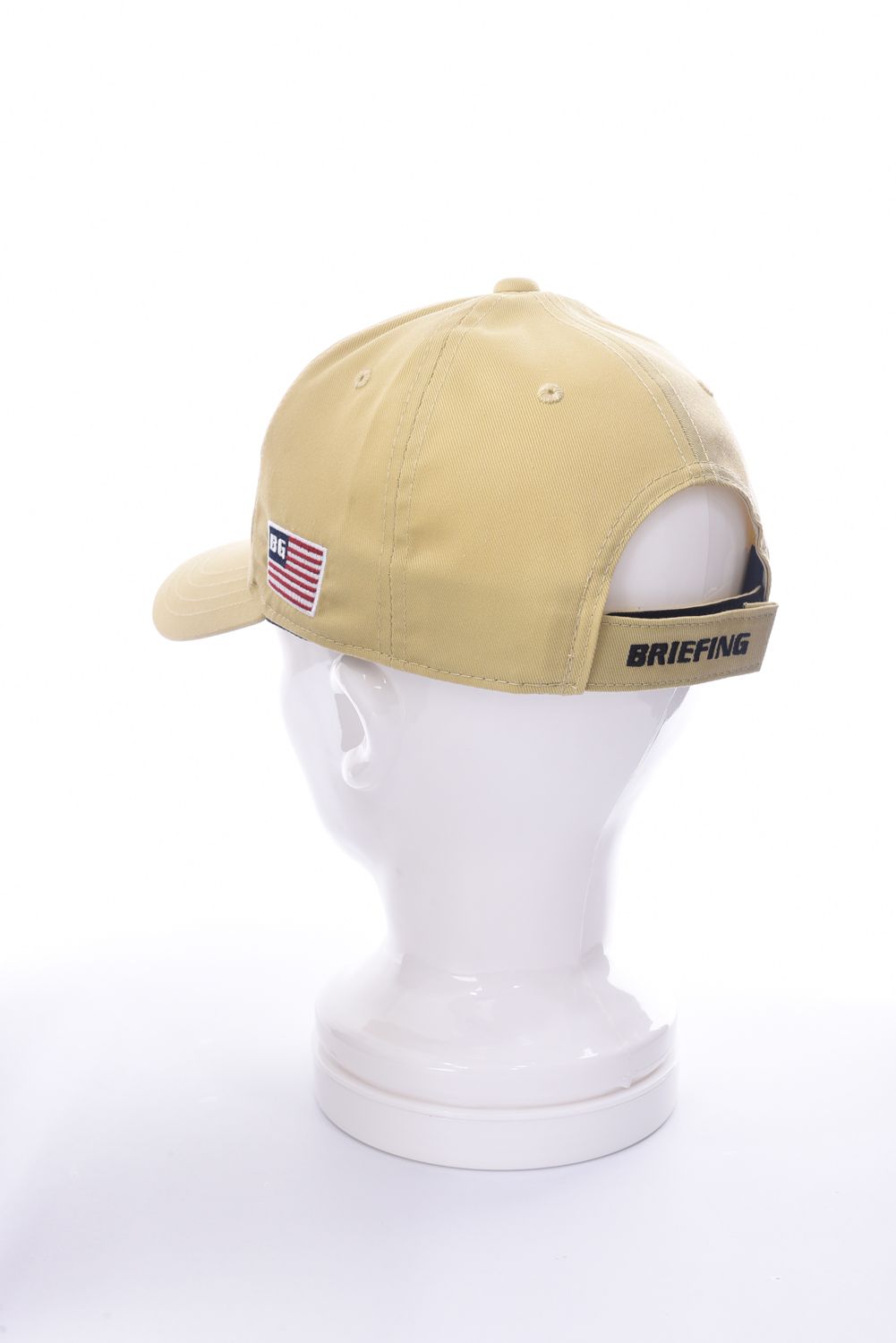 BRIEFING ベージュ キャップ BRIEFING - MENS BASIC CAP / ロゴ刺繍 ベーシック ベースボール