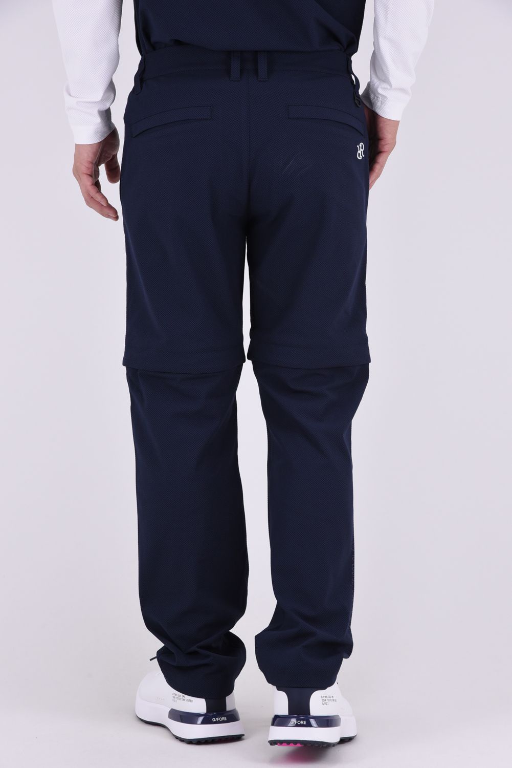 【26AW】 MENS DETACHABLE PANTS / ワッフル生地 ヘムデタッチャブル 2WAYパンツ (ネイビー)*