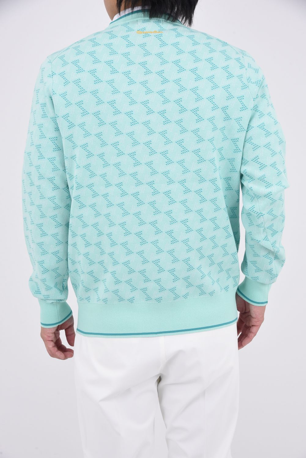 【25AW】 GM JACQUARD LIGHT KNIT / GMジャカード クルーネック ライトニット (ミント)*