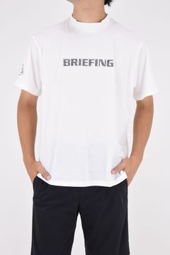 MEN'S EARTH MOCK NECK / ブランドロゴ モックネック Tシャツ (ホワイト)