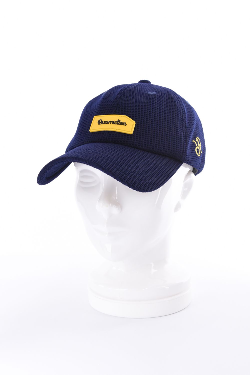 【26SS】 SILICON TAG WAFFLE CAP / シリコンタグ ワッフル キャップ (ネイビー)*