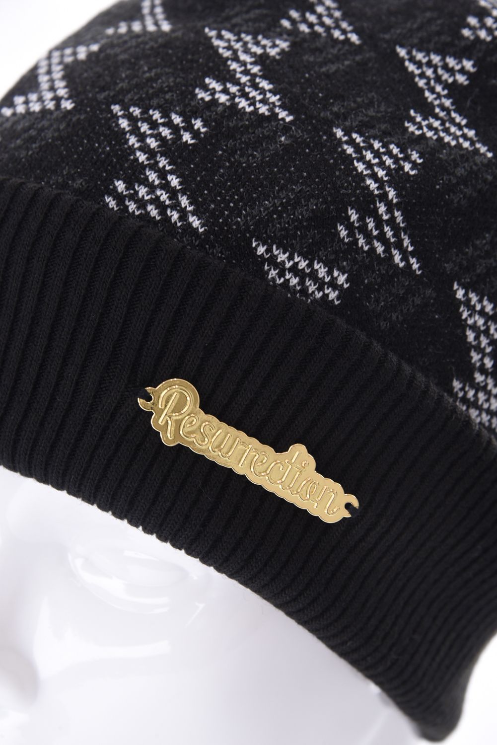GM BONBON KNIT CAP / GM ボンボン ニットキャップ (ブラック)