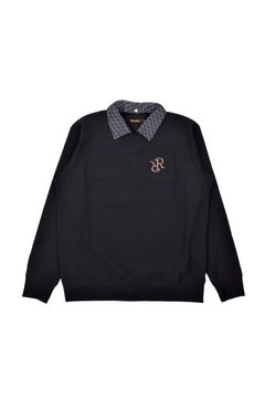 【26AW】 DETACHABLE COLLAR SWEAT / デタッチャブルカラースウェット (ブラック)*