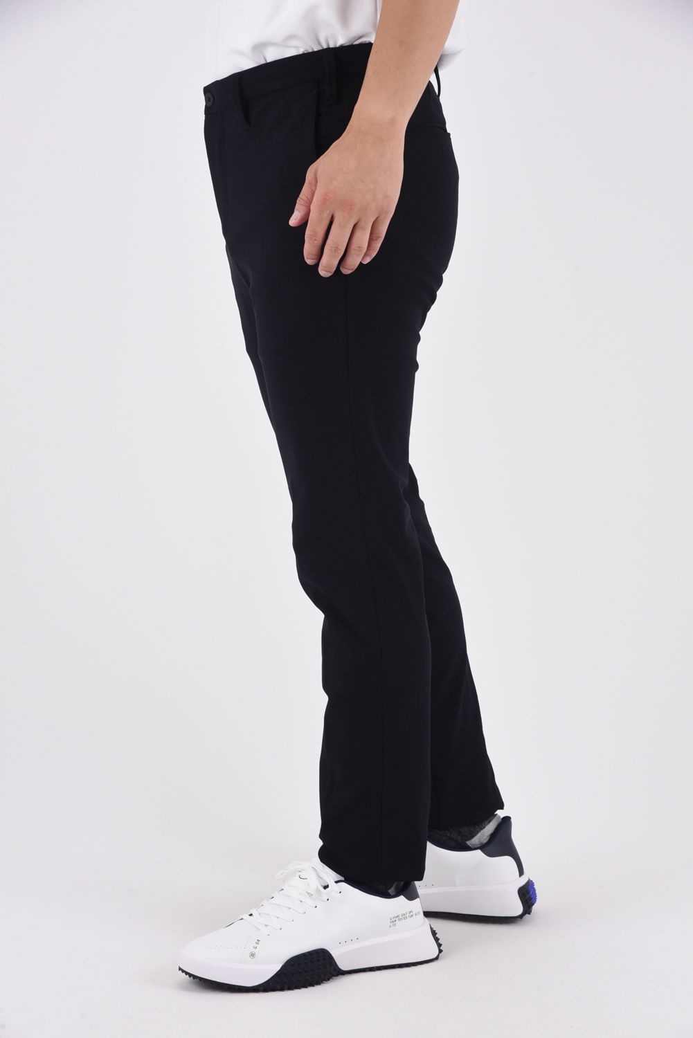 MENS BASIC PANTS BBG241 / ベーシック スリムパンツ (ブラック)