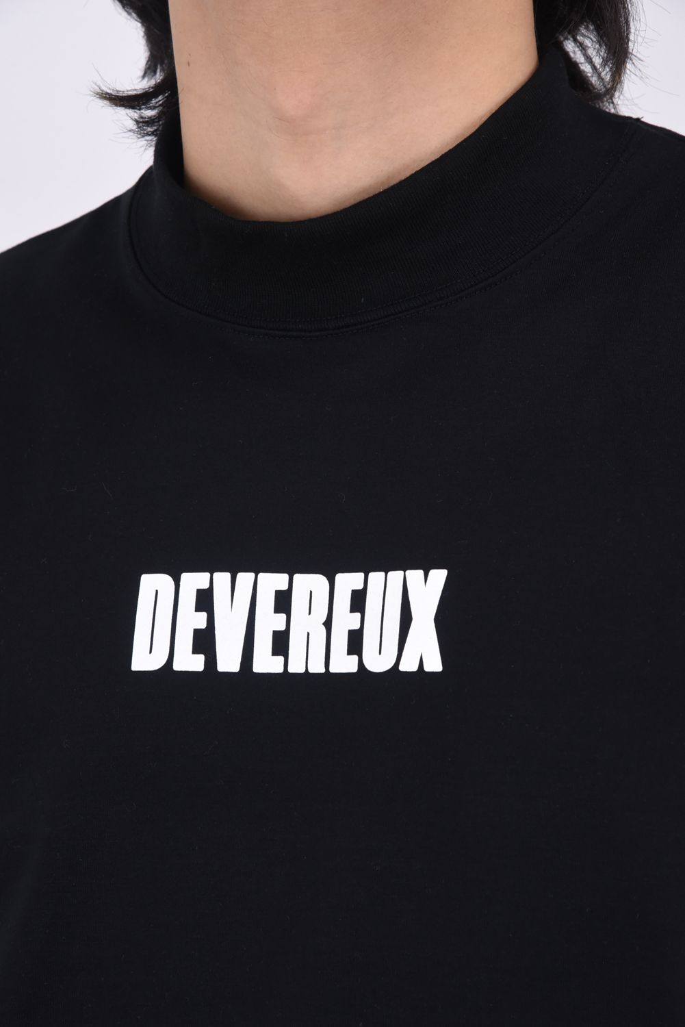 【期間限定ポイント10倍】【25SS】 LOGO ASSORTED LONG SLEEVE MOCK TEE / ロゴプリント ロングスリーブ モックネック (ブラック)