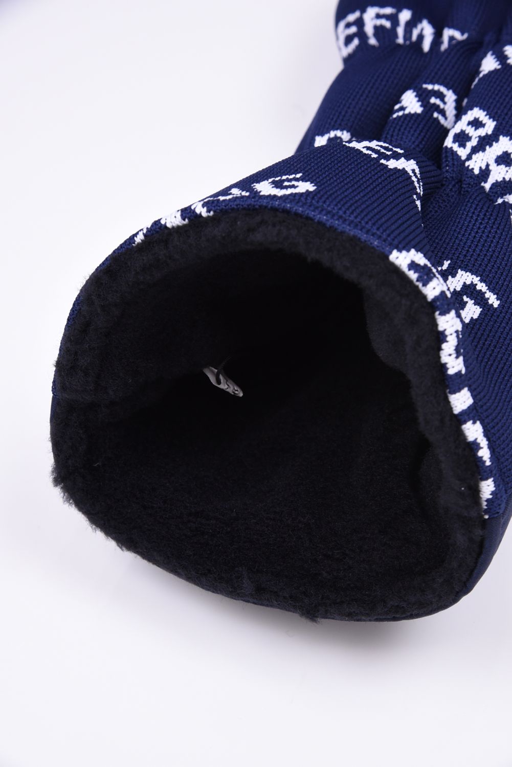 【26SS】 LOGO KNIT DRIVER COVER / 異素材ハイブリッド ドライバーカバー (ネイビー)