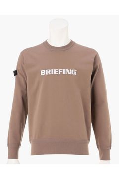 【26AW】 MEN’S PLANE KNIT CREWNECK / ブランドロゴ クルーネックニット (モカ)
