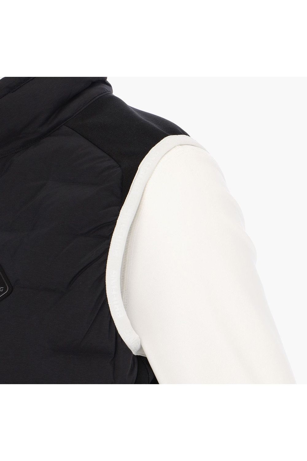 【25AW】【レディース】 WOMEN'S HYBRID DOWN VEST / ストレッチタフタ ダイヤモンドロゴ ハイブリッドダウンベスト (ブラック)
