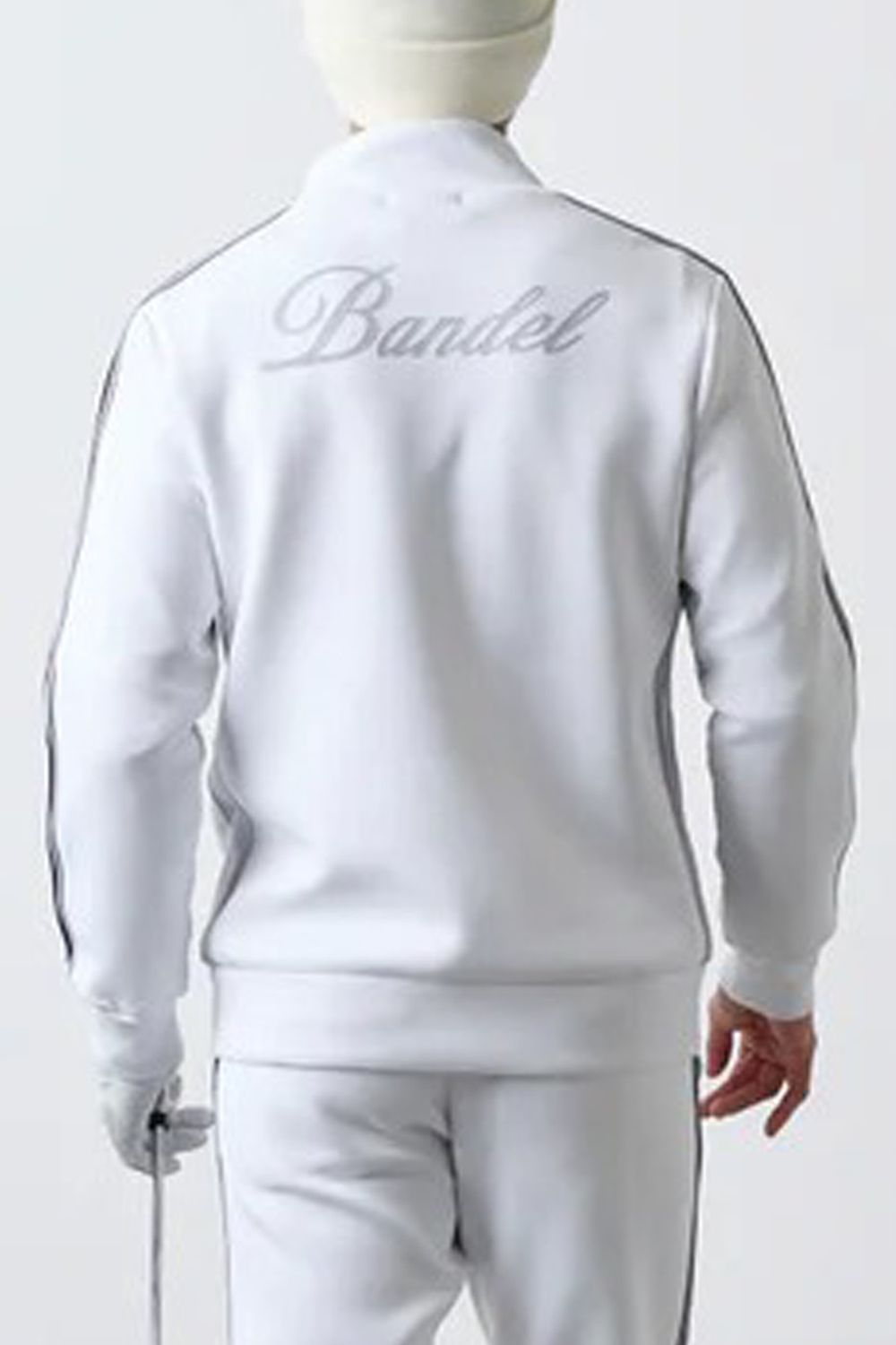 【25AW】 ALLOVER SWITCH LINE BLOUSON / オクタスロゴ サイドライン ジップアップブルゾン (ホワイト)