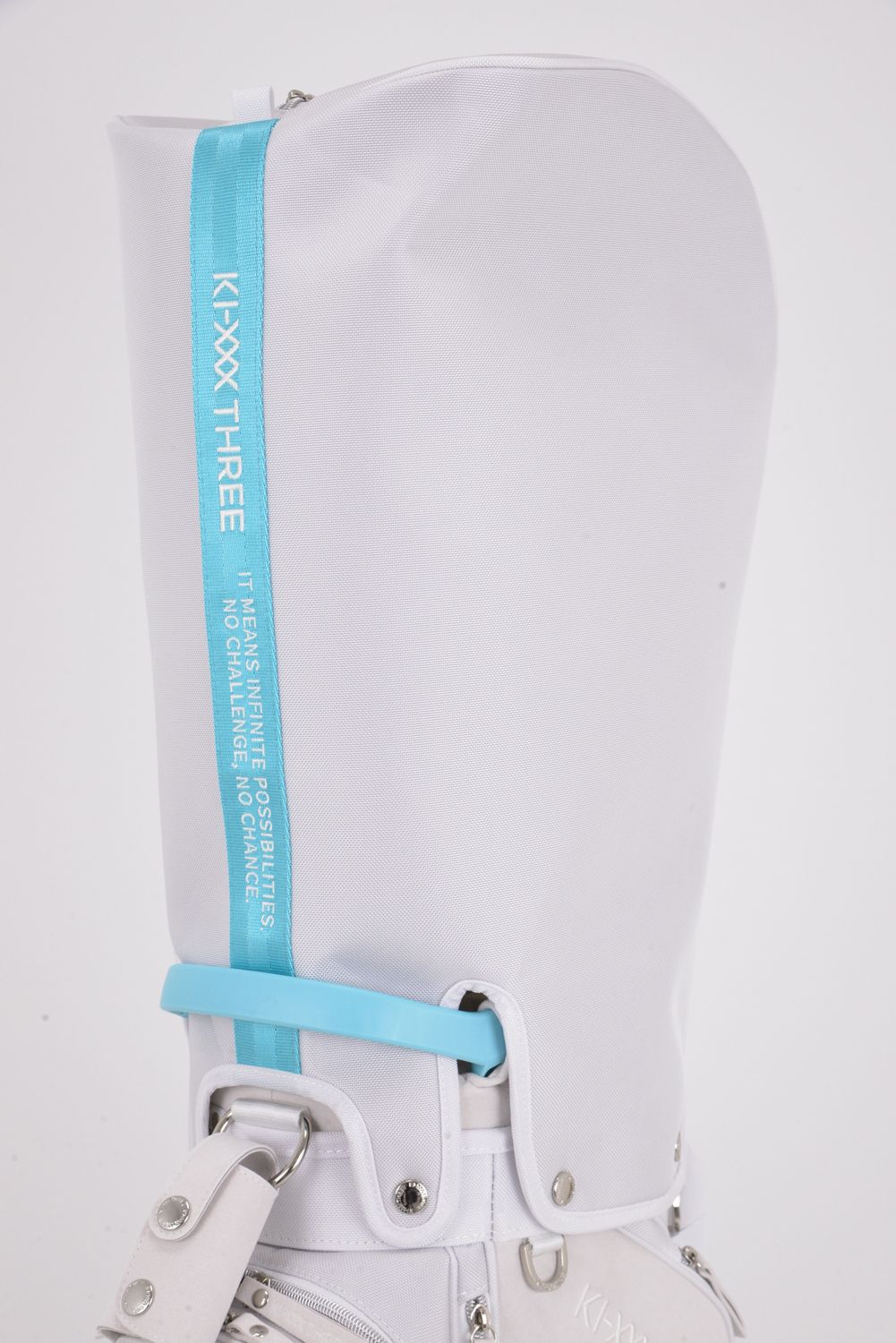 【銀行振込・代金引換不可】【返品・交換不可】 NYLON BASKET STAND CB / ナイロン バスケット スタンドキャディバッグ (ホワイト/ターコイズ)