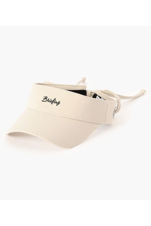 【26SS】【レディース】 WOMEN’S SMALL LOGO RIBBON VISOR / ブランドロゴ バックリボン リボンサンバイザー (アイボリー)
