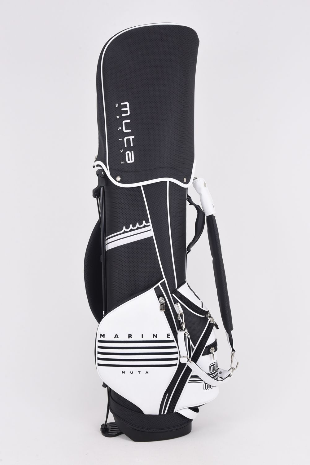 【銀行振込・代金引換不可】【返品・交換不可】 CADDY BAG / CONTINUA バイカラー キャディバッグ (ブラック)