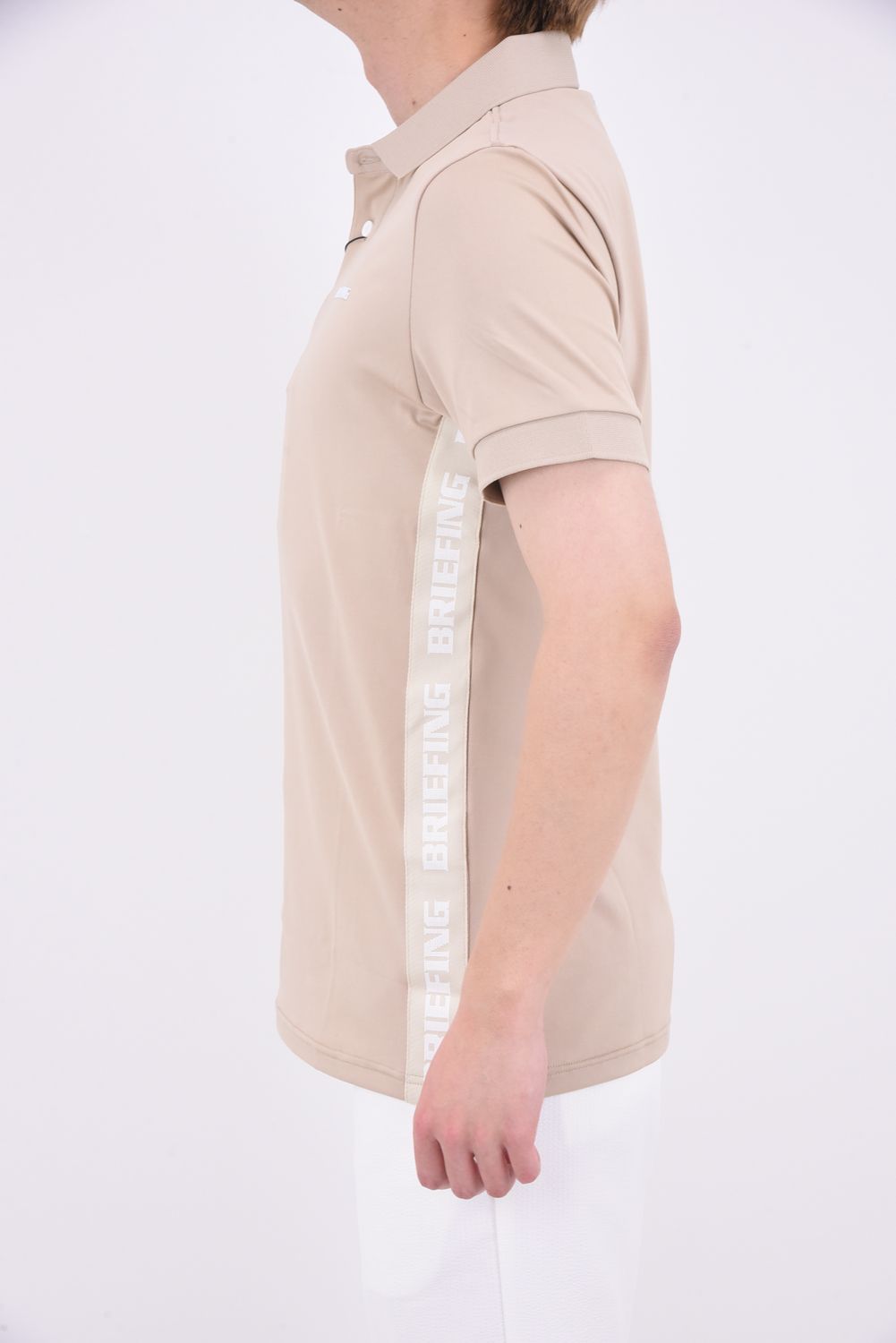 BRIEFING - MENS SIDE LOGO LINE POLO / サイドロゴテープ