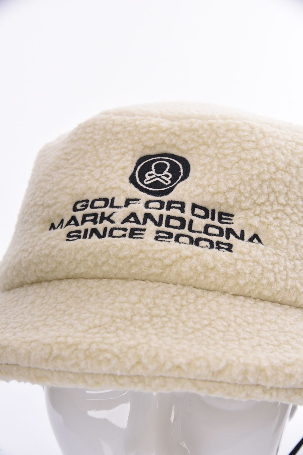 DISTORT GG BUCKET HAT / ボアフリース ドローコード付き バケットハット (アイボリー)