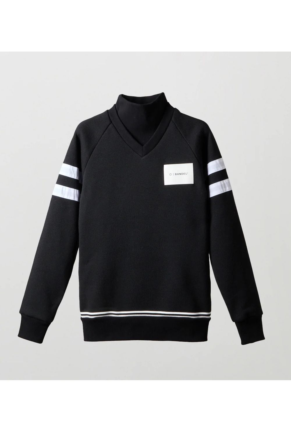 【25AW】【レディース】 LAYERED HIGH NECK KNIT / フェイクレイヤード ハイネックニット (ブラック)
