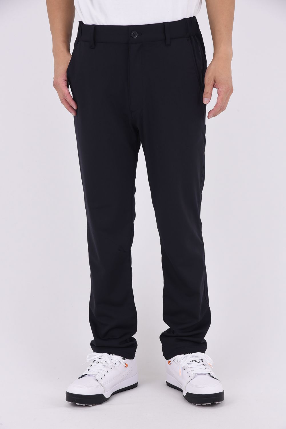 【25AW】 37.5SOUTHWEST bottoms / ブランドロゴ ロングパンツ (ブラック)