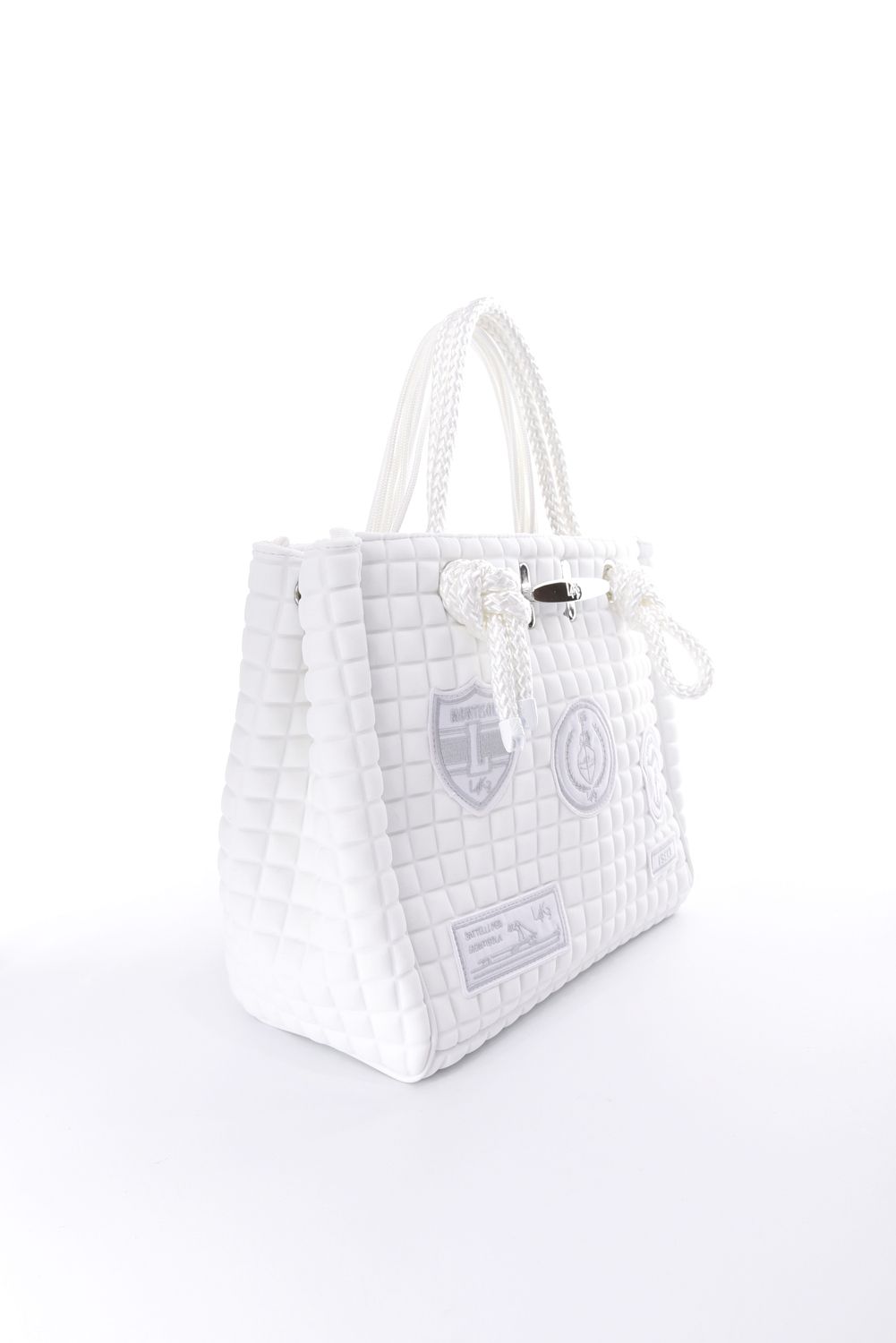 CLEAT TOTE mini TOM1003PA2 / クリート トート ミニバッグ スクエア （ホワイト/パッチ）*