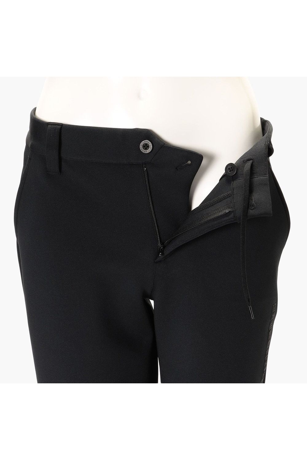 【26AW】【レディース】 WOMEN’S STITCHED 3D LOGO SLIM PANTS / ストレッチジャージ 3Dステッチロゴ スリムロングパンツ (ブラック)