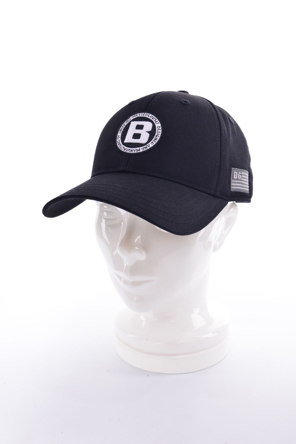 【GOSSIP GOLF別注】 B-MARK CIRCLE LOGO CAP / サークルロゴ シルバー刺繍 キャップ (ブラック)