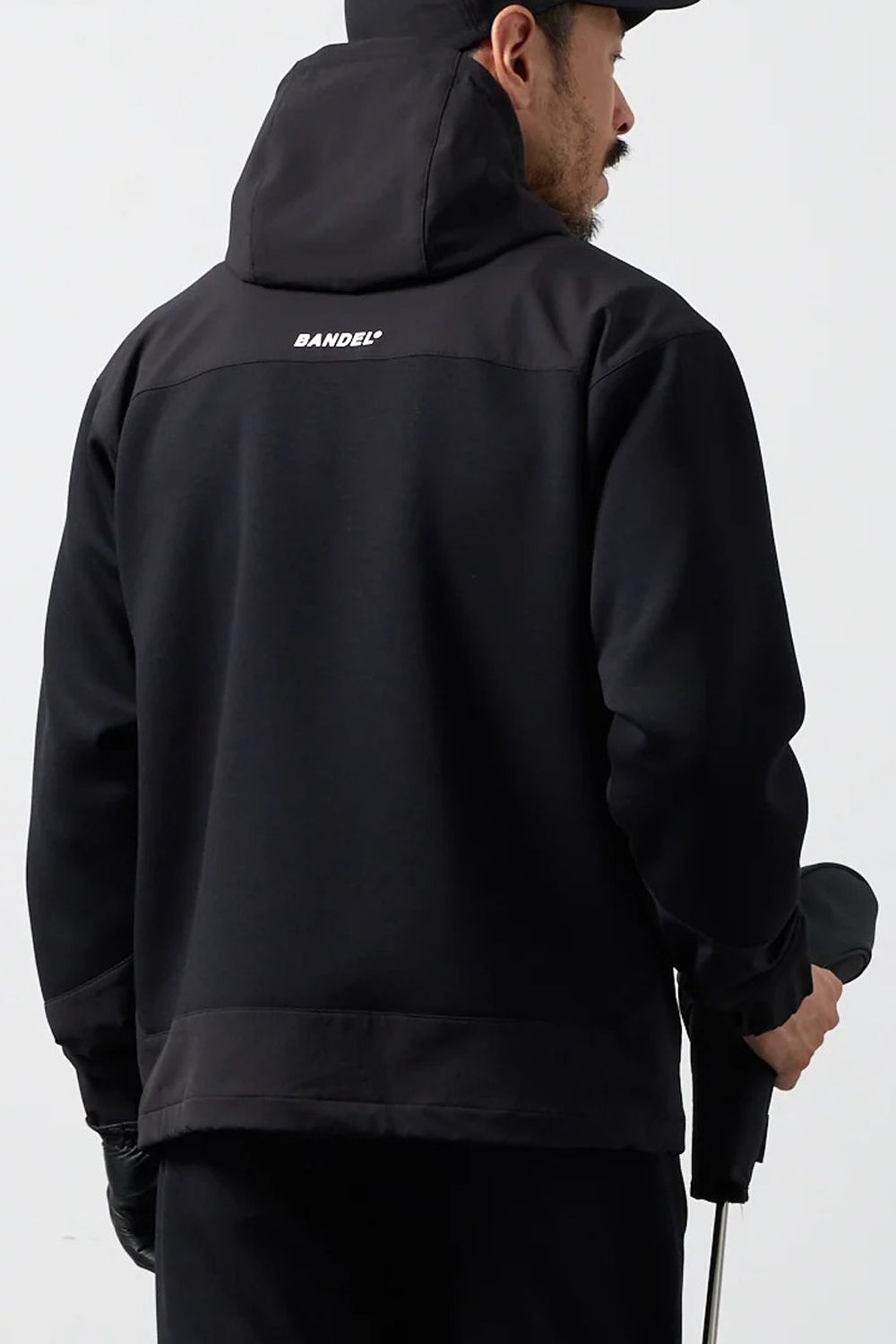 【26AW】 BONDING COMBINATION ZIP HOODIE / ボンディングコンビネーション ジップアップパーカー (ブラック/ブラック)