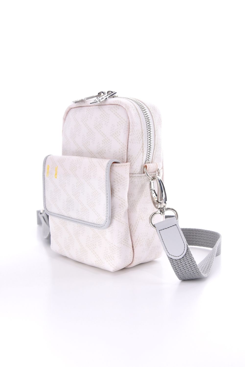 LORO (ロロ) / ブランドオリジナルテキスタイル 2WAYショルダーポーチ (モノホワイト)*