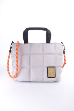 QUILT CART BAG / キルティング ロープショルダー付きカートバッグ (グレー)