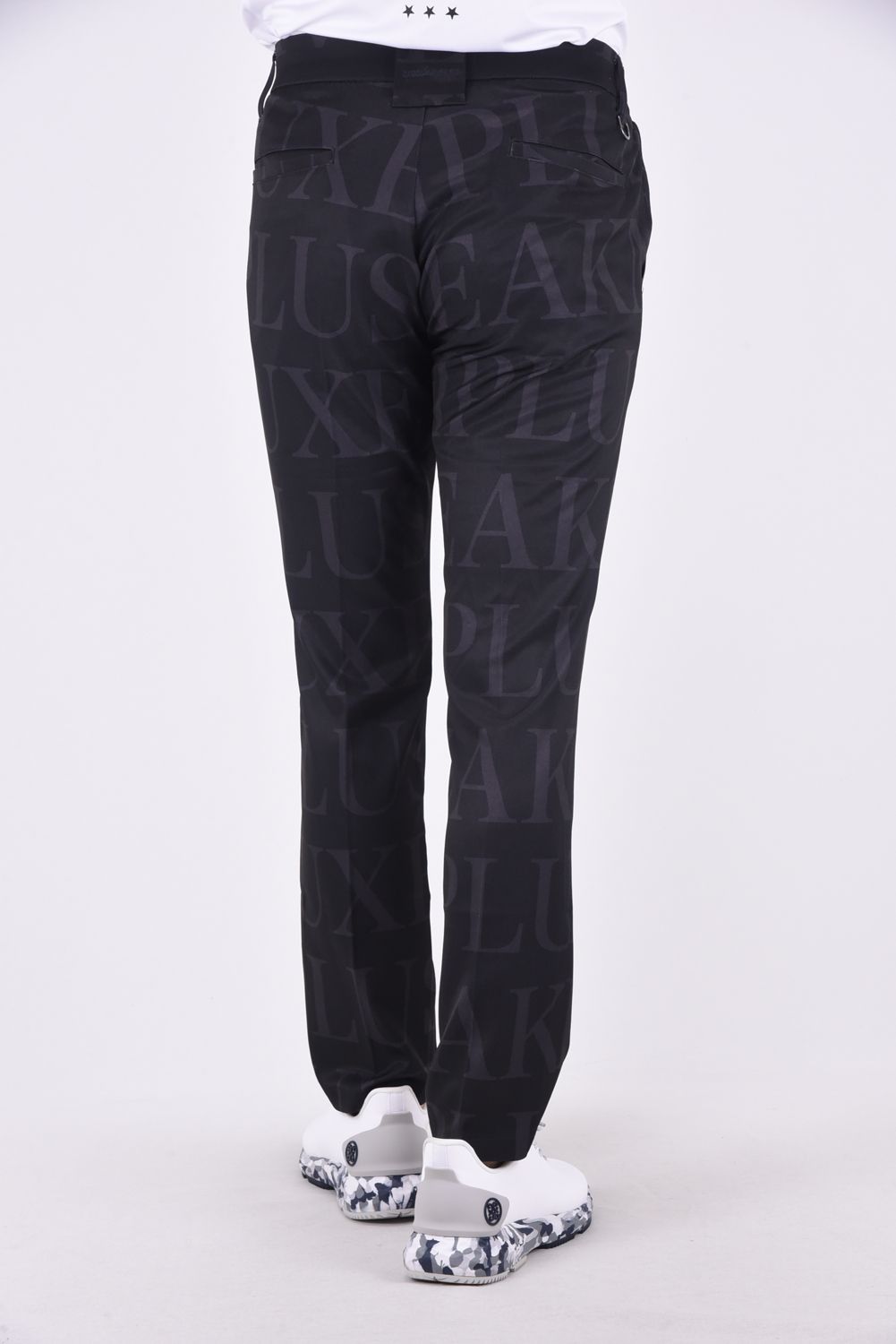 SAME LOGO PANTS / 総柄ロゴスラックス ブラック