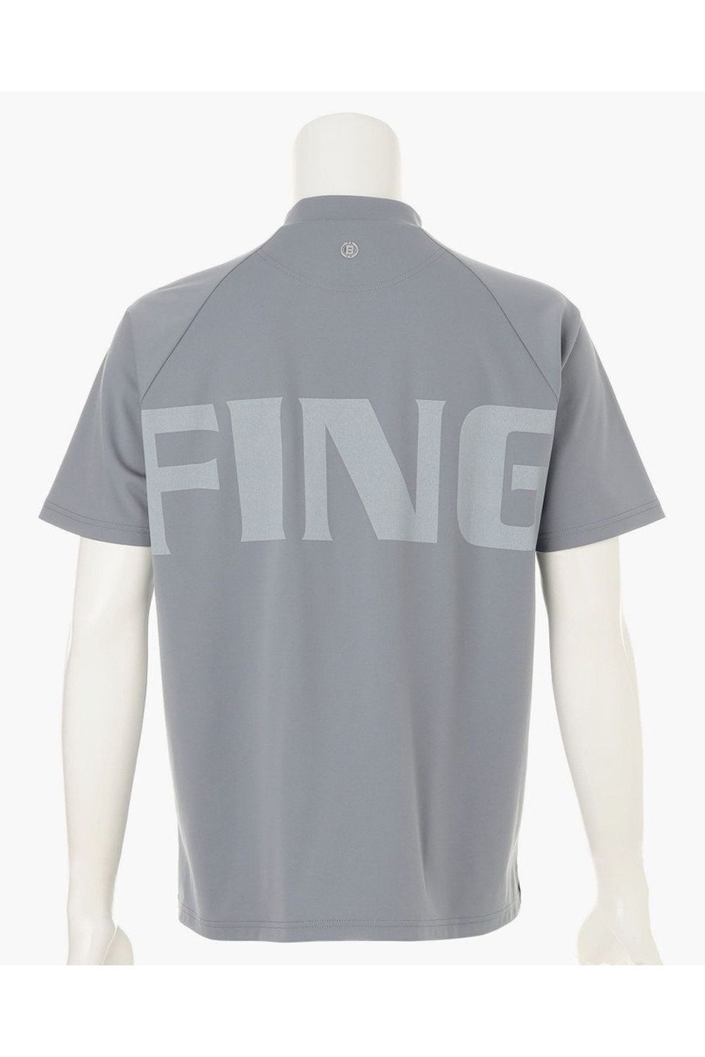 【26SS】 MEN’S BIG BEAT HIGHNECK / ビッグロゴ リラックスフィット モックネックTシャツ (グレー)