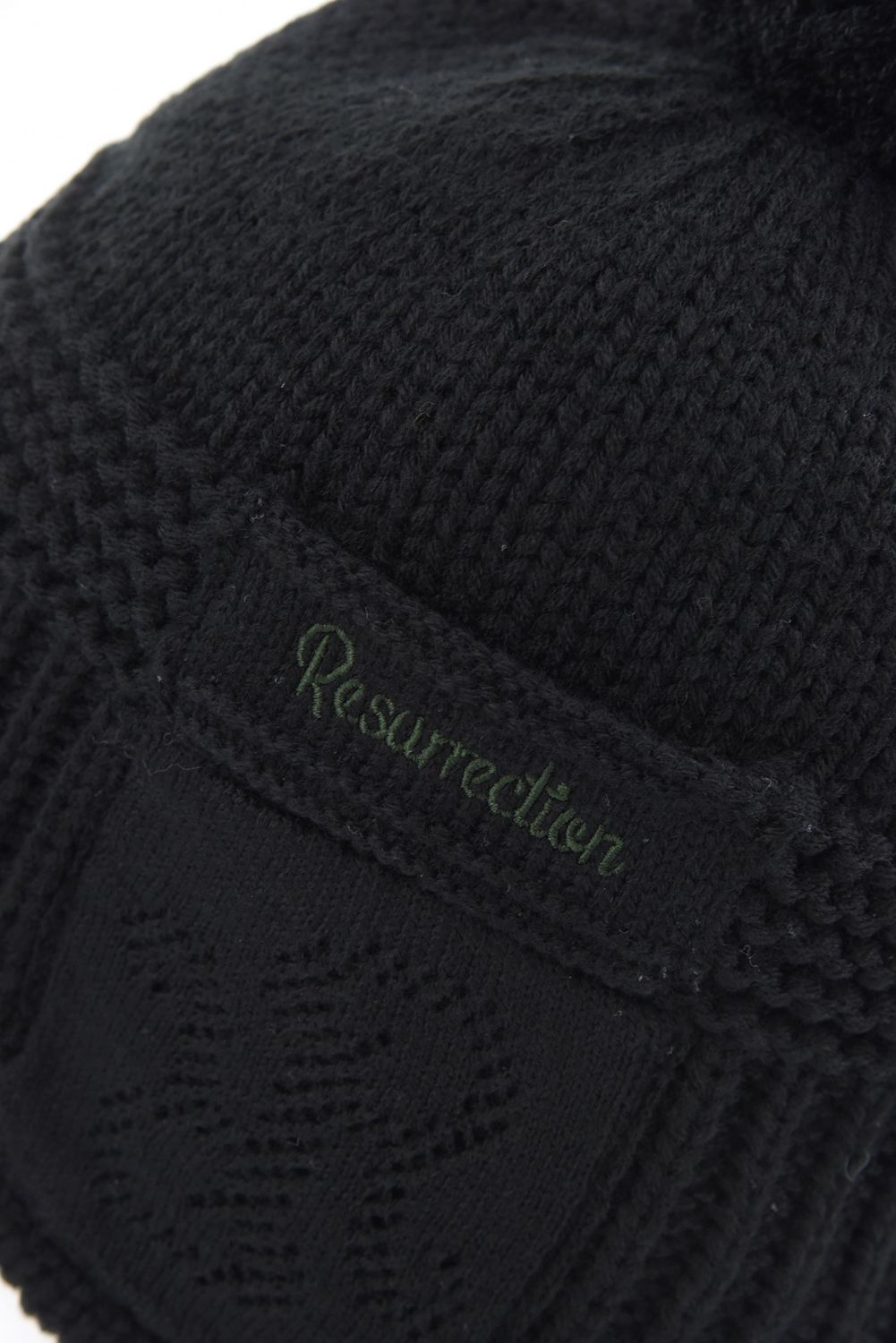 【26AW】 EAR WARMER KNIT CAP / イヤーウォーマー ニットキャップ  (ブラック)
