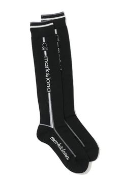 【26SS】【レディース】 ELMT SPORT LINE OVER-KNEE SOCKS / サイドライン オーバーニーソックス (ブラック)