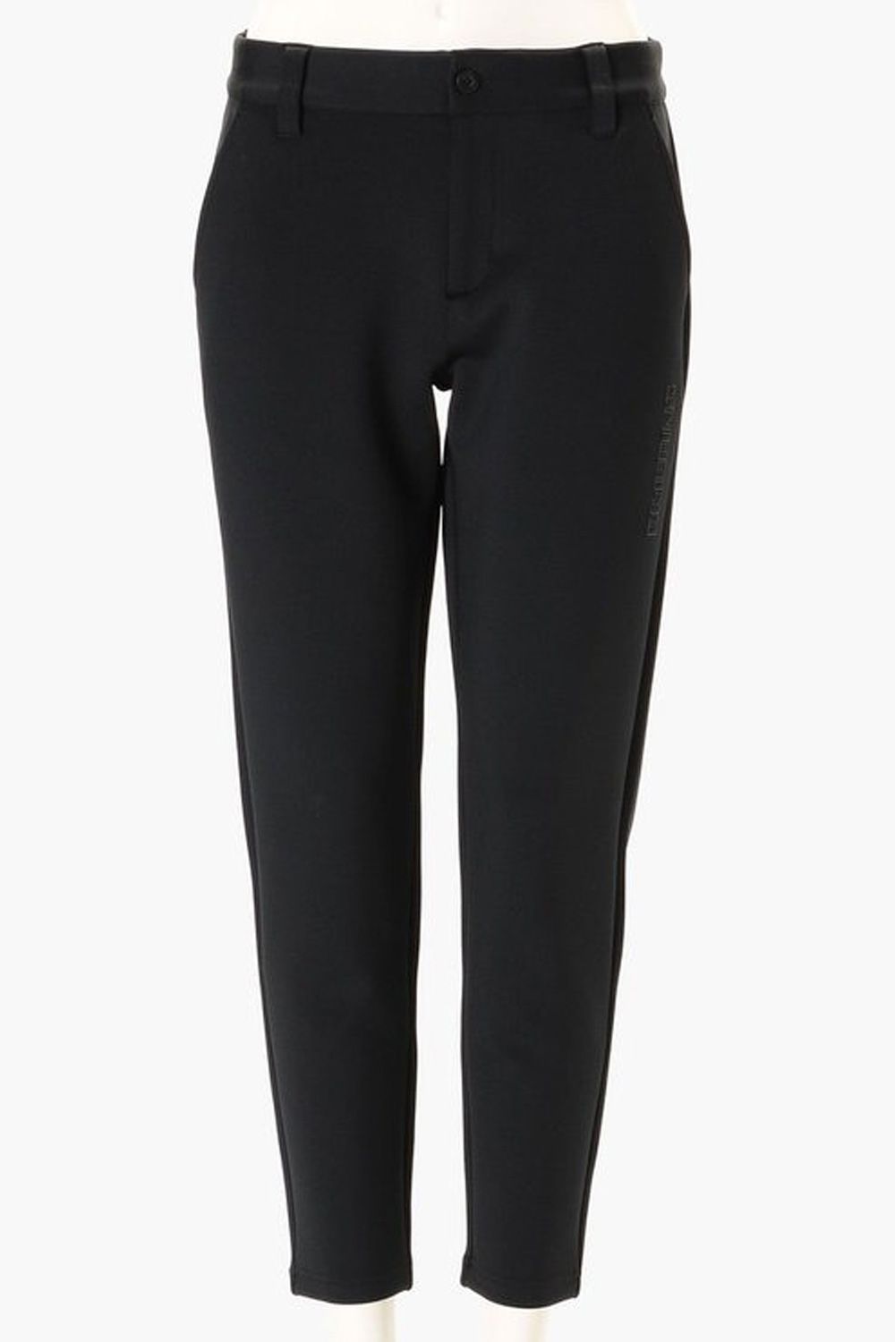 【26AW】【レディース】 WS STITCHED 3D LOGO SLIM PANTS / ステッチ ロゴ スリム パンツ (ブラック)