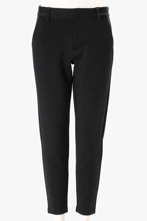 【26AW】【レディース】 WS STITCHED 3D LOGO SLIM PANTS / ステッチ ロゴ スリム パンツ (ブラック)