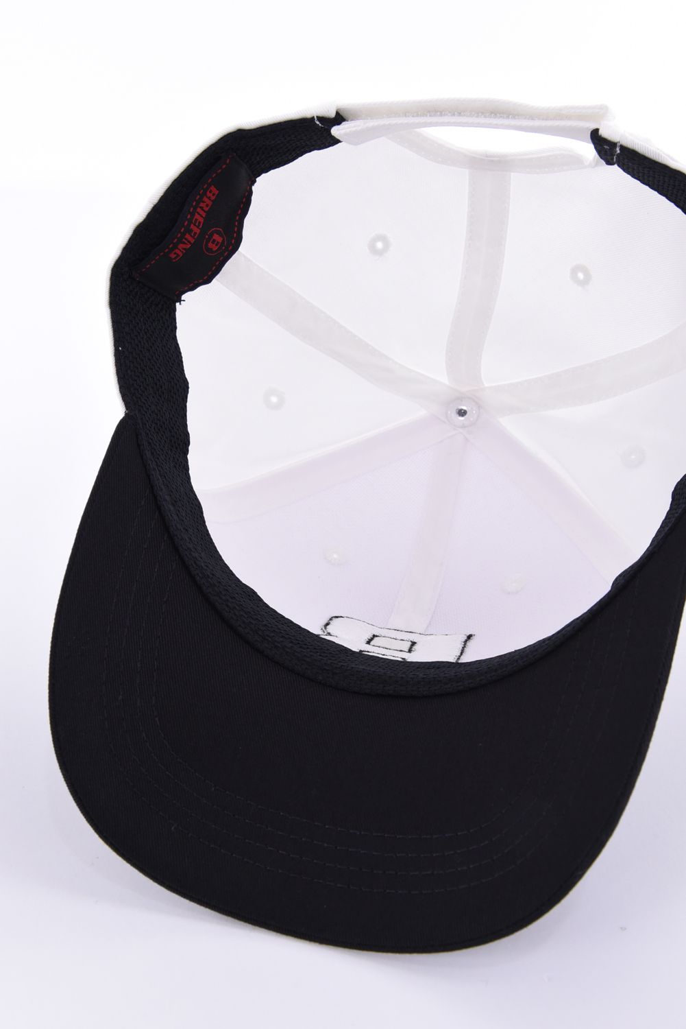 【26AW】 MEN’S 2-TONE INITIAL CAP / バイカラー ブランドイニシャル刺繍 キャップ (ホワイト)