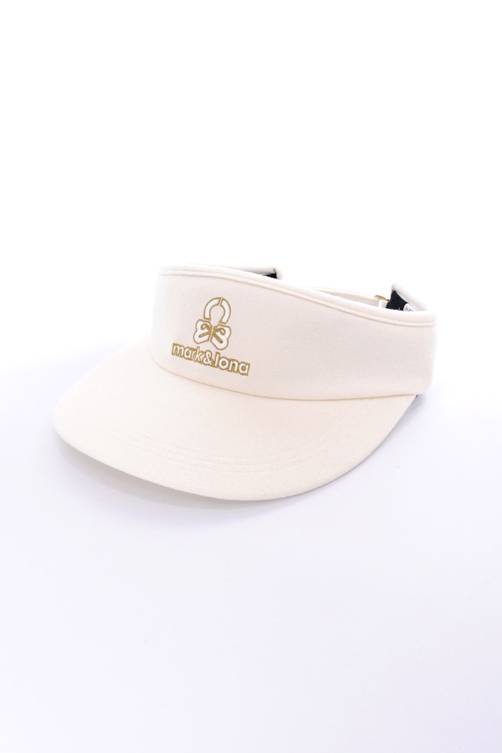 【26AW】【レディース】 FLEUR FUR RIBBON VISOR / 3Dロゴ刺繍 イヤーマフ付き 2WAYリボンサンバイザー (ホワイト)