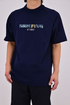 【26SS】 CR MS BOTANICAL LOGO HIGHNECK RF / ボタニカルロゴ モックネックTシャツ (ネイビー)